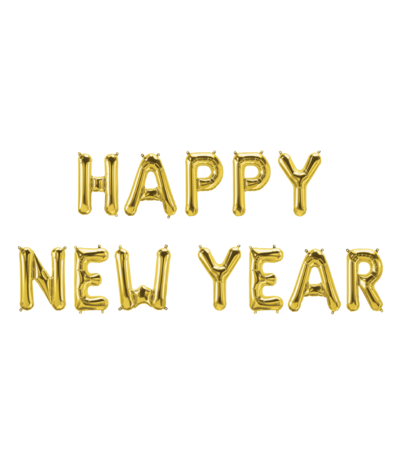 Paper Dreams Set de feuilles d'aluminium "Happy New Year" | par pièce