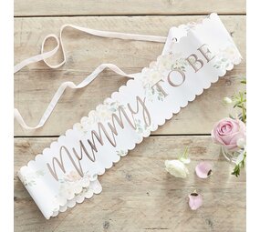 Ginger Ray Ceinture Maman Future Or Rose 76x11cm | par unité