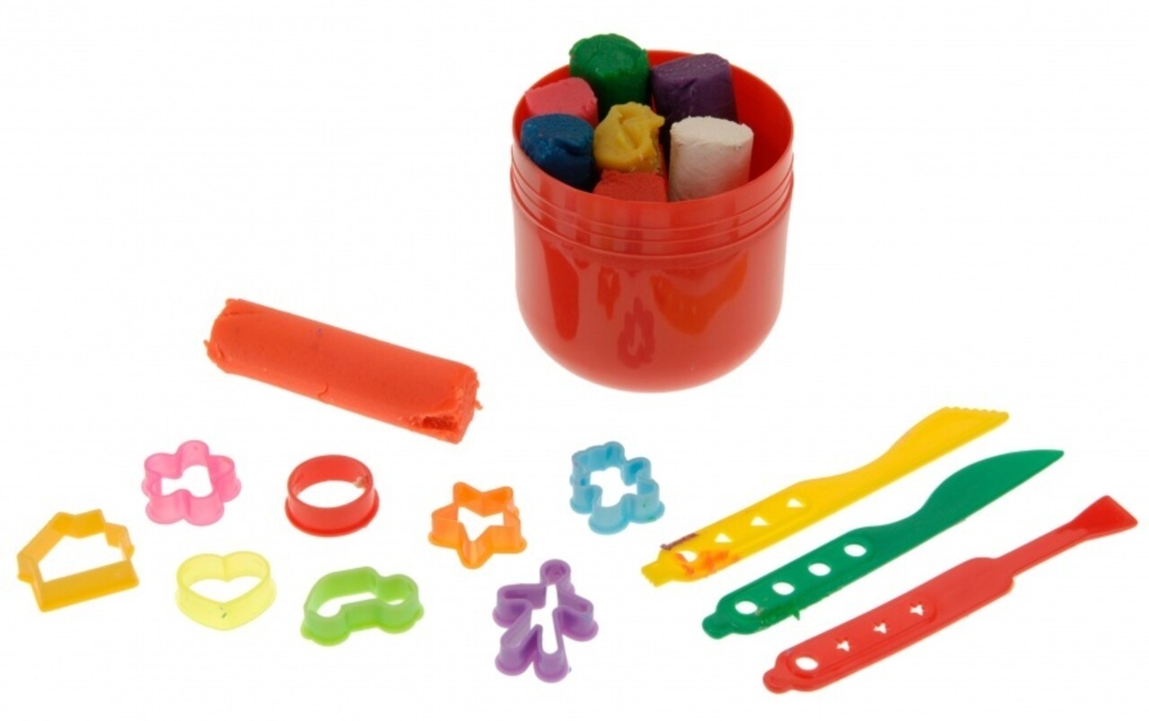Clay set in storage tube | 19 pieces Clay set in storage tube | 19 pieces