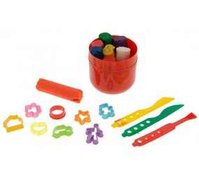 Set d'argile dans un tube de rangement | 19 pièces