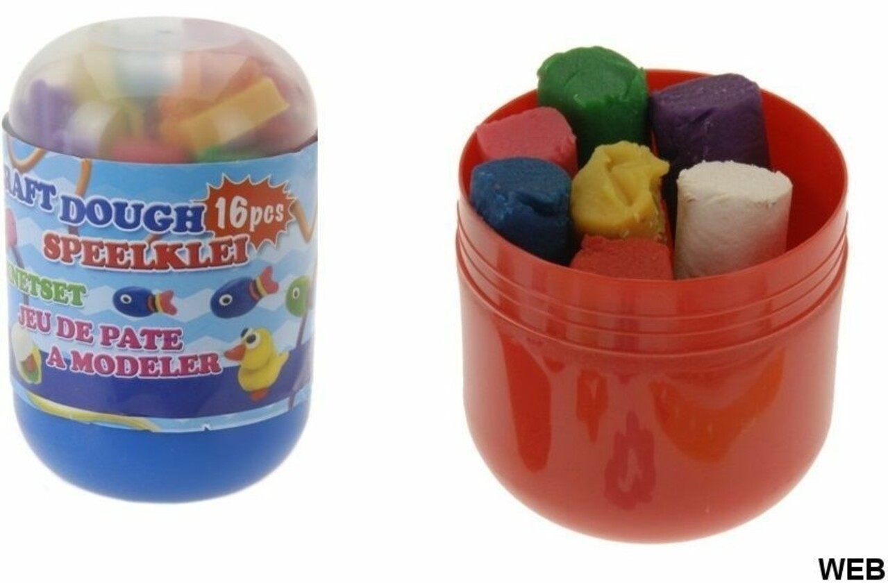 Set d'argile dans un tube de rangement | 19 pièces Set d'argile dans un tube de rangement | 19 pièces