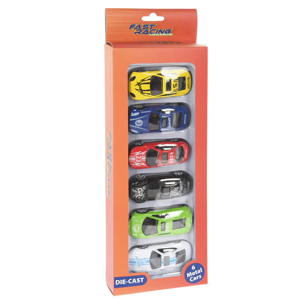 Play Car Set consisting of 6 cars