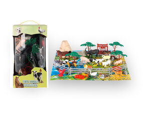 Tuf-Tuf Jeu de jouets animaux de la ferme | 40 pièces Tuf-Tuf Jeu de jouets animaux de la ferme | 40 pièces
