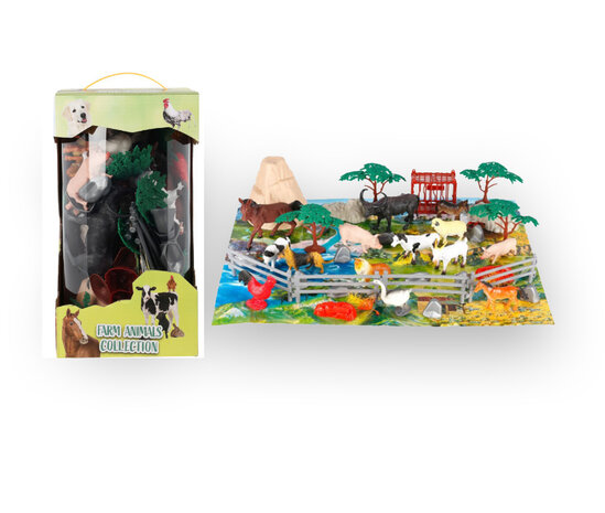 Tuf-Tuf Jeu de jouets animaux de la ferme | 40 pièces