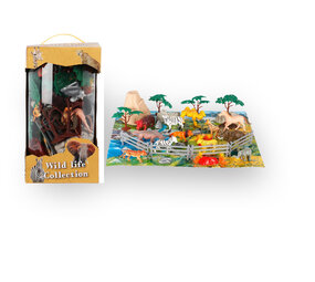 Tuf-Tuf Ensemble de jouets pour animaux de la jungle et du safari - 40 pièces Tuf-Tuf Ensemble de jouets pour animaux de la jungle et du safari - 40 pièces