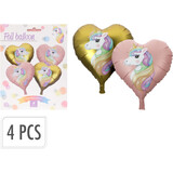 Tuf-Tuf Eenhoorn Folieballonnen 23cm | 4 stuks Tuf-Tuf Eenhoorn Folieballonnen 23cm | 4 stuks