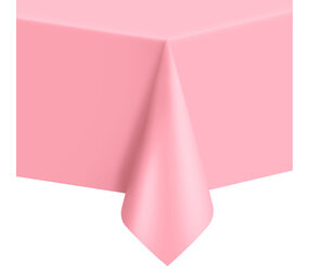 Unique Party Tafelkleed lovely pink - lichtroze plastic | 137x274cm Unique Party Tafelkleed lovely pink - lichtroze plastic | 137x274cm