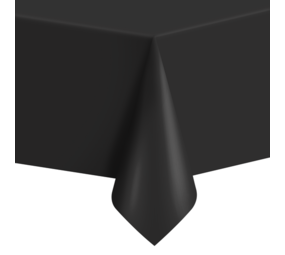 Tuf-Tuf Nappe en plastique noir | 137x274cm Tuf-Tuf Nappe en plastique noir | 137x274cm