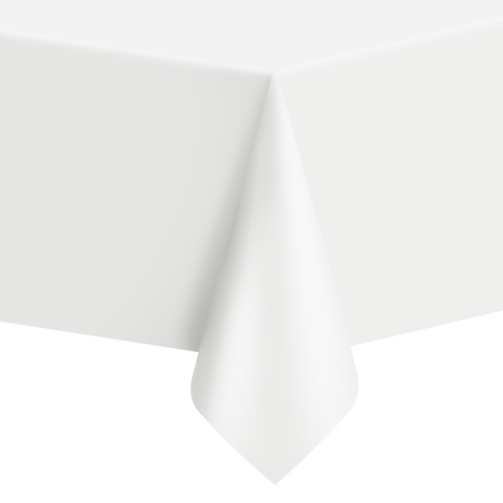 Tuf-Tuf Tablecloth white plastic | 137x274cm