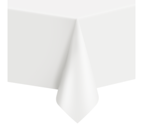Tuf-Tuf Tafelkleed wit plastic | 137x274cm Tuf-Tuf Tafelkleed wit plastic | 137x274cm