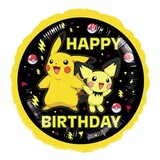 Anagram Pokemon Pikachu Happy Birthday Foil Balloon 43cm | per Unit Anagram Pokemon Pikachu Happy Birthday Foil Balloon 43cm | per Unit