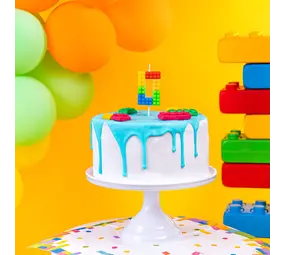 Tuf-Tuf Lego Cijfer Kaars 0  | per stuk Tuf-Tuf Lego Cijfer Kaars 0  | per stuk