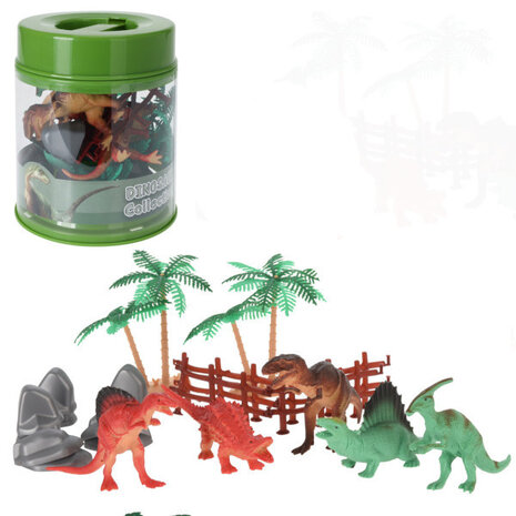 Tuf-Tuf Jeu de jouets pour dinosaures | 20 pièces