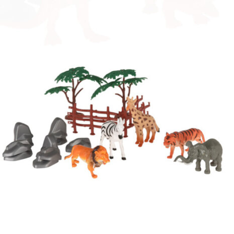 Tuf-Tuf Dschungel und Safari-Tiere Spielzeugset | 20-teilig