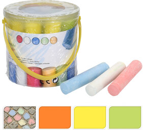 Tuf-Tuf Sidewalk Chalks in bucket | 15 pieces