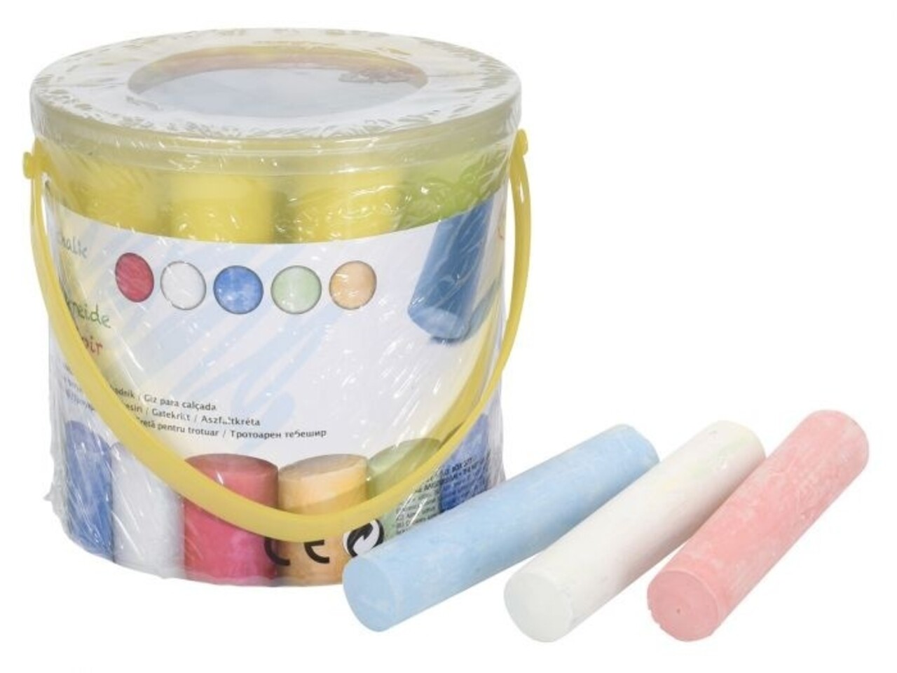 Tuf-Tuf Sidewalk Chalks in bucket | 15 pieces