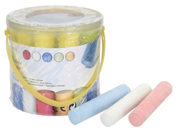Tuf-Tuf Sidewalk Chalks in bucket | 15 pieces