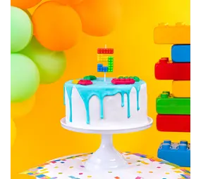 Tuf-Tuf Lego Cijfer Kaars 5  | per stuk Tuf-Tuf Lego Cijfer Kaars 5  | per stuk