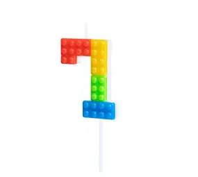 Tuf-Tuf Lego Cijfer Kaars 7  | per stuk Tuf-Tuf Lego Cijfer Kaars 7  | per stuk
