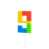 Tuf-Tuf Lego Cijfer Kaars 9 | per stuk Tuf-Tuf Lego Cijfer Kaars 9 | per stuk