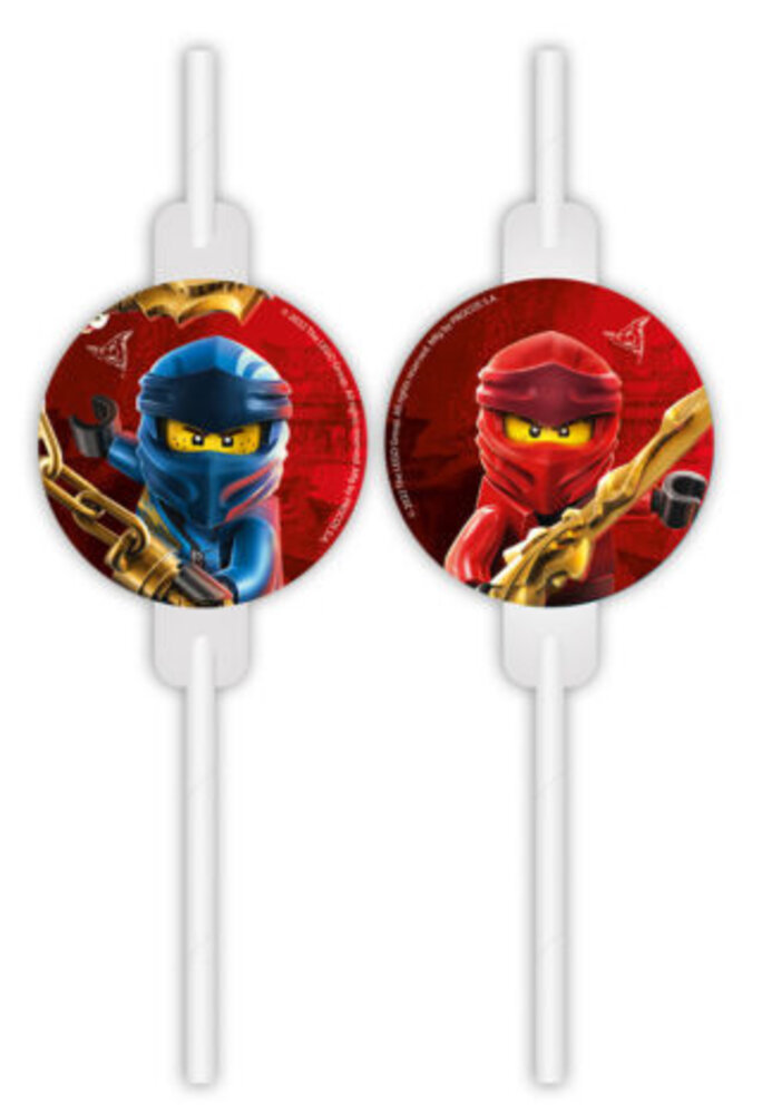 Procos Party Pailles Lego Ninjago | 4 pièces Procos Party Pailles Lego Ninjago | 4 pièces