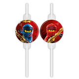 Procos Party Lego Ninjago Rietjes | 4 stuks Procos Party Lego Ninjago Rietjes | 4 stuks