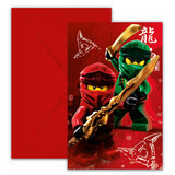 Procos Party Lego Ninjago Einladungen | 6 Stück Procos Party Lego Ninjago Einladungen | 6 Stück