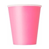 Unique Party Bekers Hot Pink 270ml | 14 stuks Unique Party Bekers Hot Pink 270ml | 14 stuks