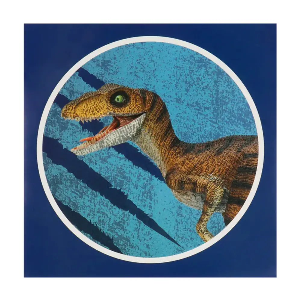 Boland Dino T-Rex Stickervellen 20x20cm | 4 stuks