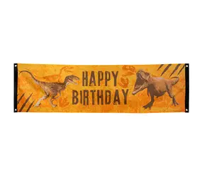 Boland Bannière Dino T-Rex 'Happy Birthday' 50x180 cm | par unité Boland Bannière Dino T-Rex 'Happy Birthday' 50x180 cm | par unité