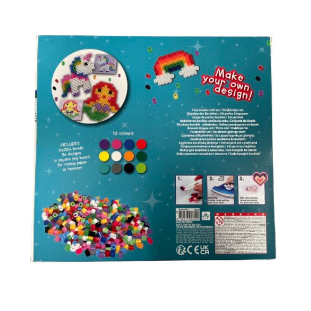 Ensemble de perles thermocollantes Licorne-Sirène-Arc-en-ciel XL | par ensemble Ensemble de perles thermocollantes Licorne-Sirène-Arc-en-ciel XL | par ensemble