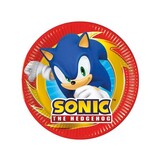 Procos Party Assiettes en carton Sonic 20 cm | 8 pièces