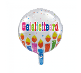 Heliumballon Herzlichen Glückwunsch (46cm) gefüllt mit Helium