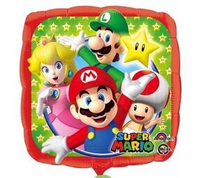 Anagram Heliumballon Super Mario 45 cm gefüllt mit Helium Anagram Heliumballon Super Mario 45 cm gefüllt mit Helium