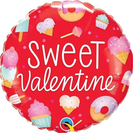 Qualatex Ballon de baudruche Sweet Valentine 45cm | vide