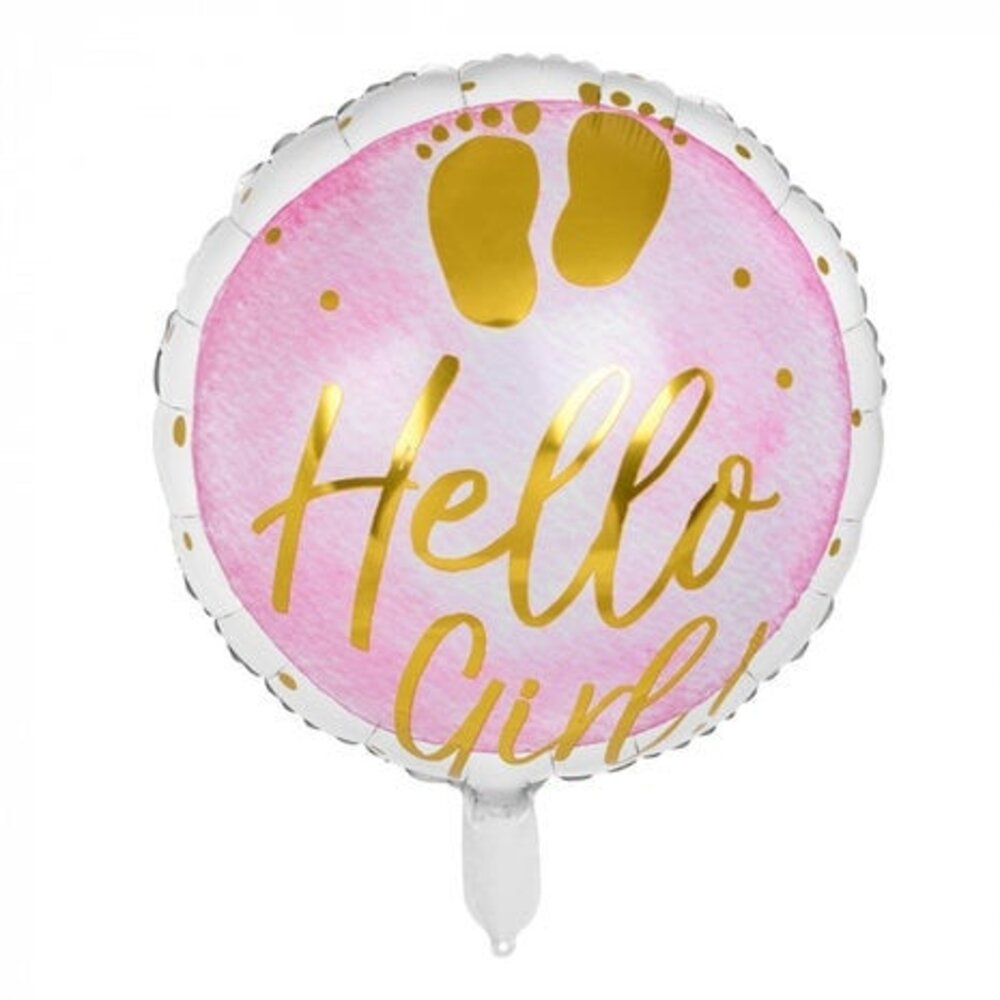 Boland Helium balloon Hello Girl! 45cm filled with helium Boland Helium balloon Hello Girl! 45cm filled with helium