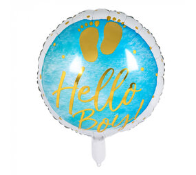Boland Helium balloon Hello Boy! 45cm filled with helium Boland Helium balloon Hello Boy! 45cm filled with helium