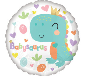 Boland Helium ballon Babysaurus (43) cm gevuld met helium Boland Helium ballon Babysaurus (43) cm gevuld met helium