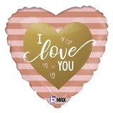 Folie ballon I Love You 45cm | leeg