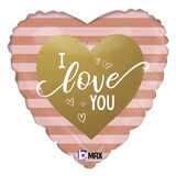 Folienballon I Love You 45cm | gefüllt mit Helium