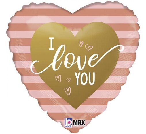 Folie ballon I Love You 45cm | gevuld met helium Folie ballon I Love You 45cm | gevuld met helium