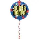 Folat Heliumballon Super Brother (45cm), gefüllt mit Helium