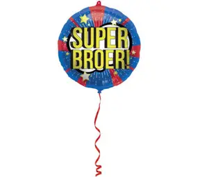 Folat Helium balloon Super Brother (45cm) filled with helium Folat Helium balloon Super Brother (45cm) filled with helium