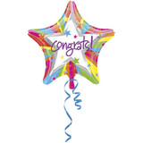 Qualatex Helium Ballon Congrats (45cm) gevuld met helium Qualatex Helium Ballon Congrats (45cm) gevuld met helium