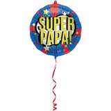 Folat Helium Ballon Super Papa (45cm) gevuld met helium
