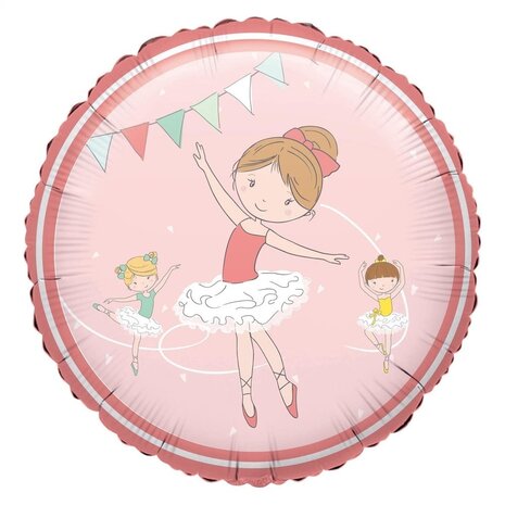 Anagram Foil balloon Ballerina Little Dancer (45cm) filled with helium Anagram Foil balloon Ballerina Little Dancer (45cm) filled with helium