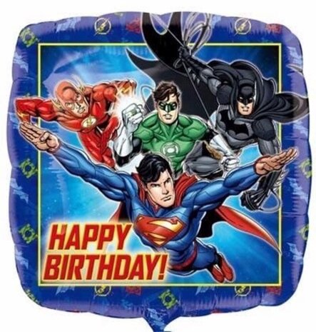 Anagram Helium Ballon Superhelden Justice League 45cm | gevuld met helium Anagram Helium Ballon Superhelden Justice League 45cm | gevuld met helium