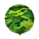 Camouflage Helium Balloon Round 45cm filled with helium