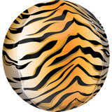 Amscan Ballon Orbz imprimé tigre (38cm) rempli d'hélium Amscan Ballon Orbz imprimé tigre (38cm) rempli d'hélium