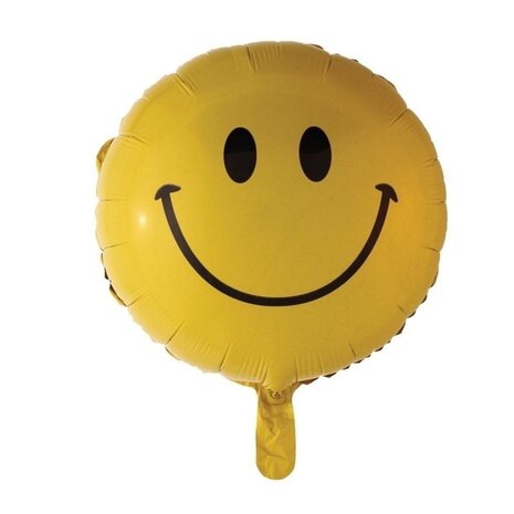 Folat Ballon Folie Smiley (45cm) gevuld met helium Folat Ballon Folie Smiley (45cm) gevuld met helium